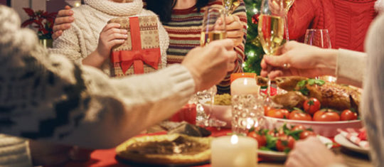 Les achats alimentaires de Nöel