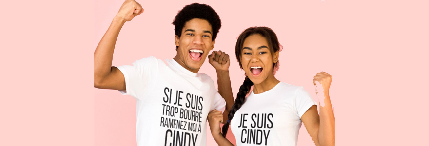 T-shirt assortis pour les couples