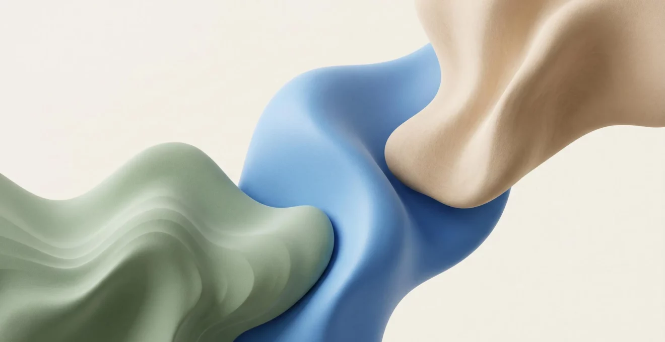 Illustration conceptuelle montrant la répartition visuelle de l'épargne entre trois enveloppes, représentée par des zones colorées sur un fond neutre avec des formes abstraites